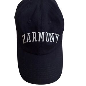 Sandro “Harmony” Navy Baseball Cap with White Embroidery